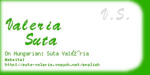 valeria suta business card